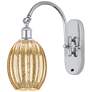 Ballston Preston 15"H Chrome Swiveling Sconce w/ Mercury Bulb Shade