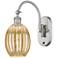 Ballston Preston 15"H Nickel Swivel Sconce w/ Mercury Bulb Shade