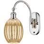 Ballston Preston 15"H Polished Nickel Swivel Sconce w/ Mercury Bulb Shade