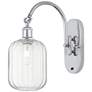 Ballston Preston 16"H Chrome Swiveling Sconce w/ Clear Jar Shade