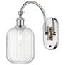 Ballston Preston 16"H Polished Nickel Swivel Sconce w/ Clear Jar Shade