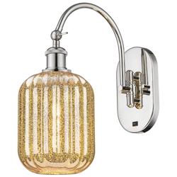 Ballston Preston 16"H Polished Nickel Swivel Sconce w/ Mercury Jar Shade