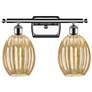 1_Ballston Preston 16"W 2 Light Chrome Bath Light w/ Mercury Bulb Shade