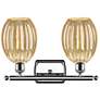 2_Ballston Preston 16"W 2 Light Chrome Bath Light w/ Mercury Bulb Shade more views