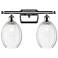 Ballston Preston 16"W 2 Light Chrome Vanity Light w/ Clear Bulb Shade