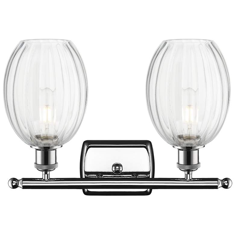 Image 2 Ballston Preston 16"W 2 Light Chrome Vanity Light w/ Clear Bulb Shade more views