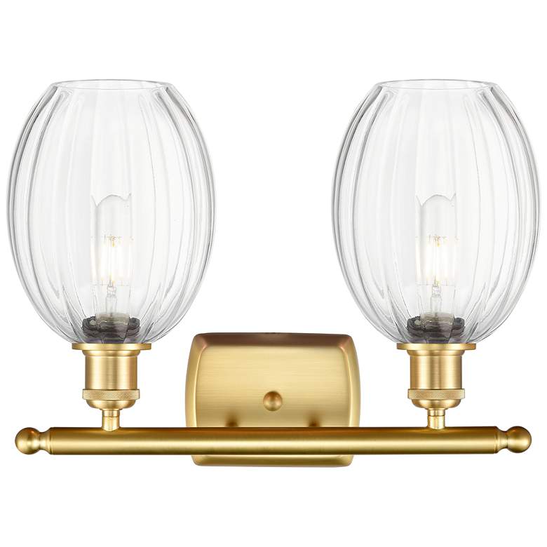 Image 2 Ballston Preston 16"W 2 Light Gold Vanity Light w/ Clear Bulb Shade more views