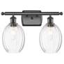 Ballston Preston 16"W 2-Lt Oiled Bronze Bath Light w/ Clear Bulb Shade