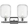 2_Ballston Preston 17"W 2 Light Chrome Vanity Light w/ Clear Jar Shade more views