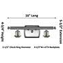 3_Ballston Preston 17"W 2 Light Copper Vanity Light With Clear Jar Shade more views