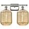 Ballston Preston 17"W 2-Lt Polished Nickel Vanity w/ Mercury Jar Shade