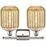 2_Ballston Preston 17"W 2-Lt Polished Nickel Vanity w/ Mercury Jar Shade more views