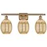 1_Ballston Preston 26"W 3-Lt Brushed Brass Vanity w/ Mercury Bulb Shade