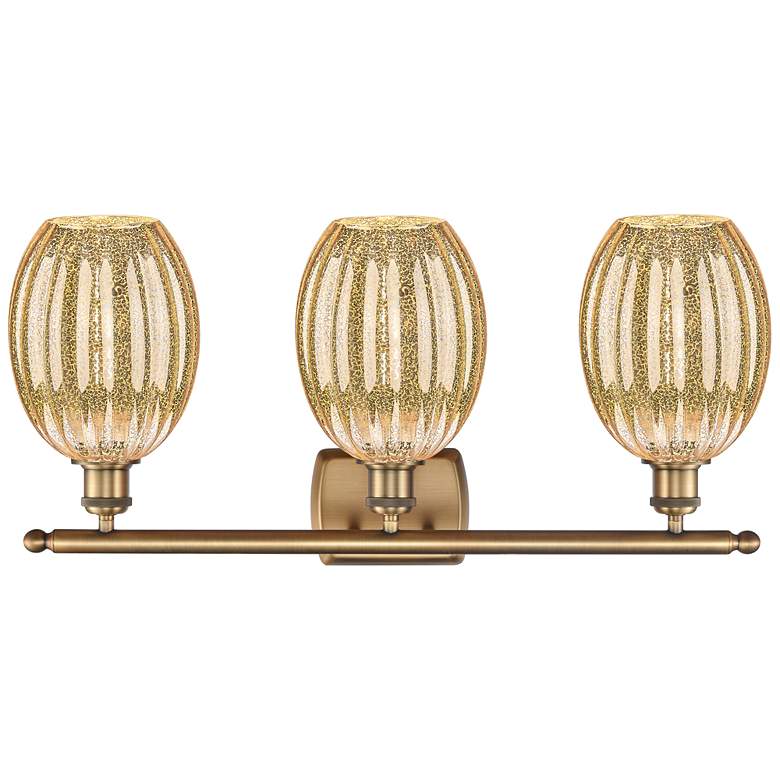 Image 2 Ballston Preston 26"W 3-Lt Brushed Brass Vanity w/ Mercury Bulb Shade more views