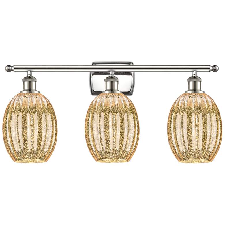 Image 1 Ballston Preston 26"W 3-Lt Polished Nickel Vanity w/ Mercury Bulb Shade
