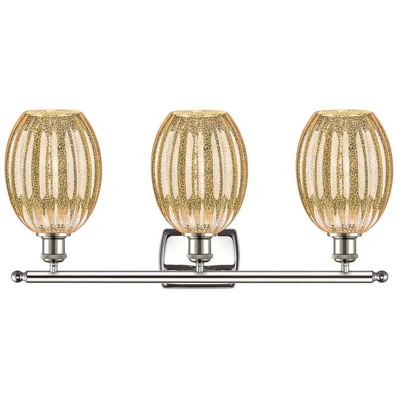 Image 2 Ballston Preston 26"W 3-Lt Polished Nickel Vanity w/ Mercury Bulb Shade more views