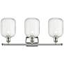2_Ballston Preston 27"W 3-Lt Polished Nickel Vanity w/ Clear Jar Shade more views