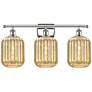 1_Ballston Preston 27"W 3-Lt Polished Nickel Vanity w/ Mercury Jar Shade