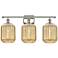 Ballston Preston 27"W 3-Lt Polished Nickel Vanity w/ Mercury Jar Shade