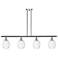 Ballston Preston 48"W 4-Lt Chrome Stem Island Light w/ Clear Bulb Shade