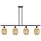 Ballston Preston 48"W 4-Lt Chrome Stem Island Light w/ Mercury Bulb Shade