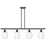 Ballston Preston 48"W 4-Lt Oil Bronze Stem Island Light w/ Clear Bulb Shade