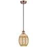 1_Ballston Preston 6"W Copper Cord Mini Pendant w/ Mercury Bulb Shade
