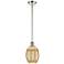 Ballston Preston 6"W Polished Nickel Stem Pendant w/ Mercury Bulb Shade