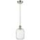 Ballston Preston 7"W Brushed Nickel Cord Pendant w/ Clear Jar Shade