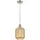 Ballston Preston 7"W Brushed Nickel Cord Pendant w/ Mercury Jar Shade