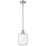 1_Ballston Preston 7"W Chrome Stem Hung Mini Pendant w/ Clear Jar Shade
