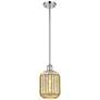 1_Ballston Preston 7"W Chrome Stem Mini Pendant w/ Mercury Jar Shade