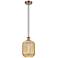 Ballston Preston 7"W Copper Cord Mini Pendant w/ Mercury Jar Shade