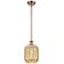 Ballston Preston 7"W Copper Stem Mini Pendant w/ Mercury Jar Shade