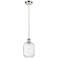 Ballston Preston 7"W Polished Nickel Cord Pendant w/ Clear Jar Shade
