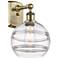 Ballston Rochester 10.88" High Antique Brass Sconce With Clear Shade