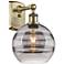 Ballston Rochester 10.88" High Antique Brass Sconce With Light Smoke S
