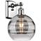 Ballston Rochester 10.88" High Polished Chrome Sconce w/ Light Smoke S