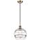 Ballston Rochester 10"W Antique Brass Corded Mini Pendant w/ Clear Sha