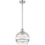 Ballston Rochester 10"W Polished Chrome Stemmed Mini Pendant w/ Clear