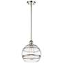 Ballston Rochester 10"W Polished Nickel Stemmed Mini Pendant w/ Clear