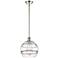 Ballston Rochester 10"W Polished Nickel Stemmed Mini Pendant w/ Clear