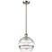 Ballston Rochester 10"W Satin Nickel Stemmed Mini Pendant w/ Clear Sha
