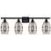 Ballston Rochester 11.38"H Black Brass Adjustable Sconce w/ Smoke Shad