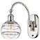 Ballston Rochester 11.38"H Polished Nickel Adjustable Sconce w/ Clear