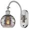 Ballston Rochester 11.38"H Satin Nickel Adjustable Sconce w/ Smoke Sha