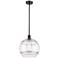 Ballston Rochester 12"W Oiled Bronze Stemmed Mini Pendant w/ Clear Sha