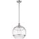 Ballston Rochester 12"W Polished Chrome Stemmed Mini Pendant w/ Clear