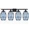 Ballston Rochester 13.38"H Black Brass Adjustable Sconce w/ Clear Shad
