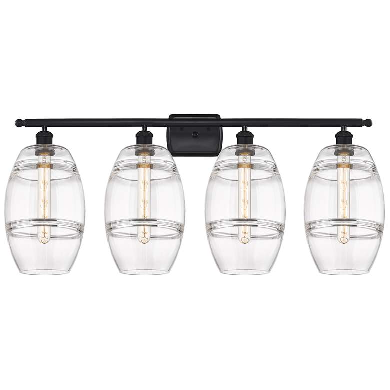 Image 1 Ballston Rochester 13.38"H Black Brass Adjustable Sconce w/ Smoke Shad